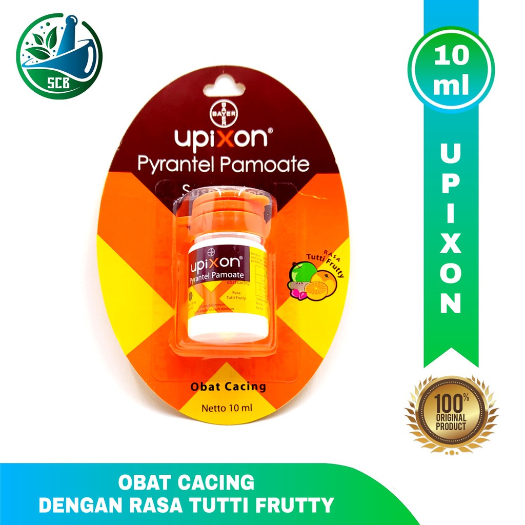 Upixon Pyrantel Pamoate 10ml - Obat Cacing Dengan Rasa Tutti Frutty