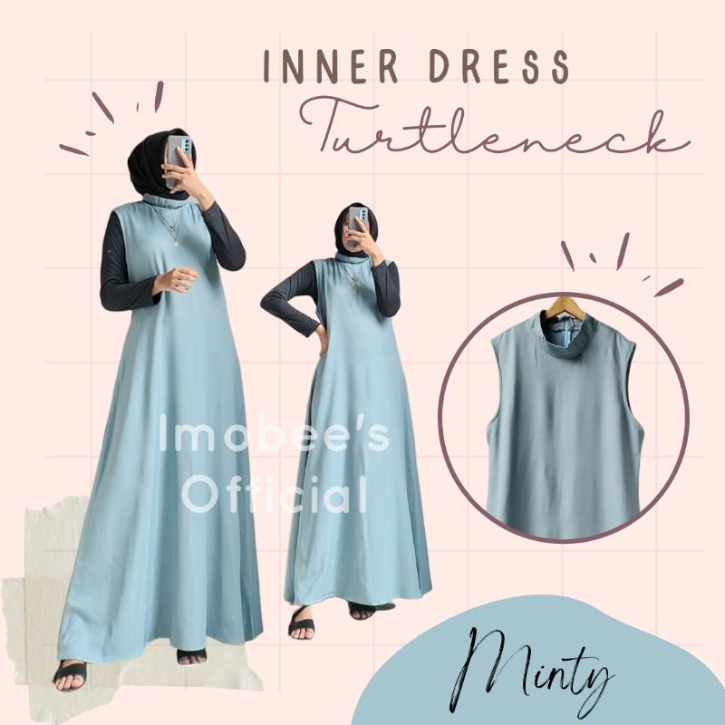 INNER DRESS TURTLENECK // MANSET DRESS KERAH TINGGI LONGSLEEVE