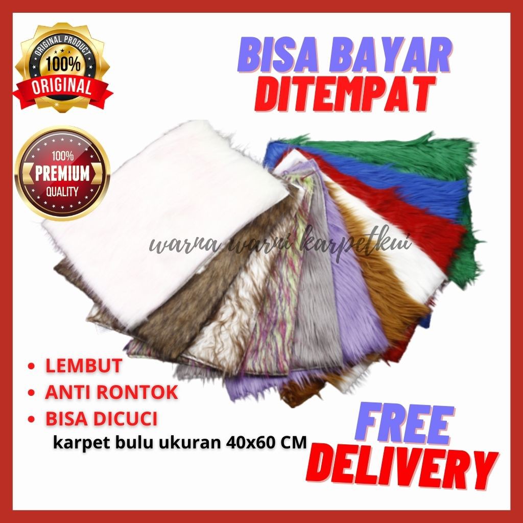 KARPET BULU PUTIH ALAS FOTO MURAH KARPET BULU OLSHOP KARPET BULU BAGUS KARPET BULU UKURAN 40X60 CM