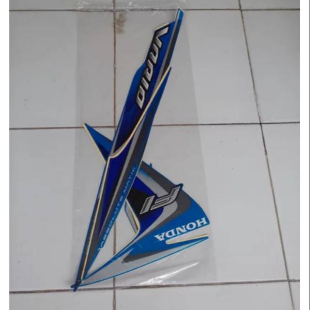 Striping vario 110 cw FI 2014 biru hitam