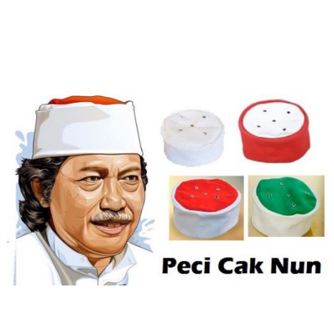 PECI CAK NUN MAIYAH / PECI MAIYAH CAK NUN PUTIH KOMBINASI MERAH / KOPIAH CAK NUN
