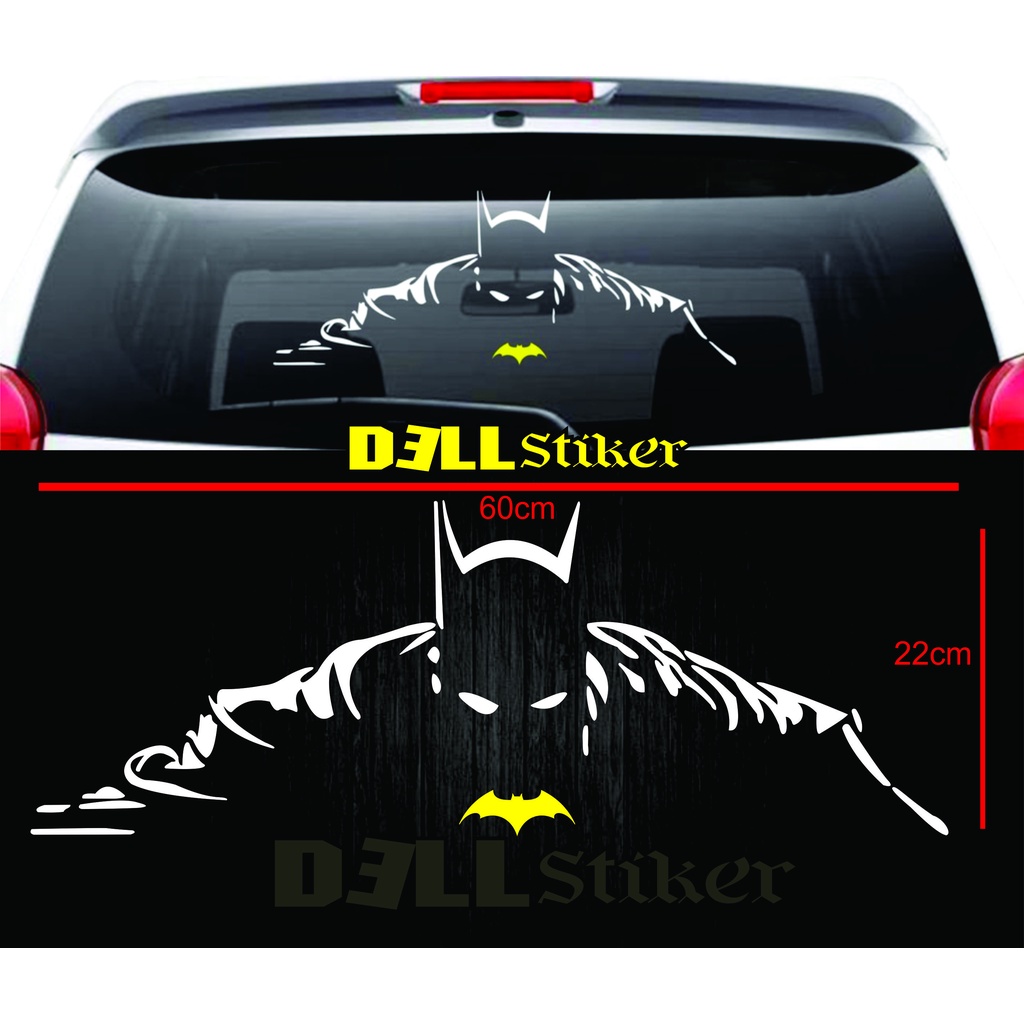 Stiker Mobil Cutting sticker kaca mobil Batman shadow STIKER MOBIL CUTTING STICKER KACA MOBIL SILUET