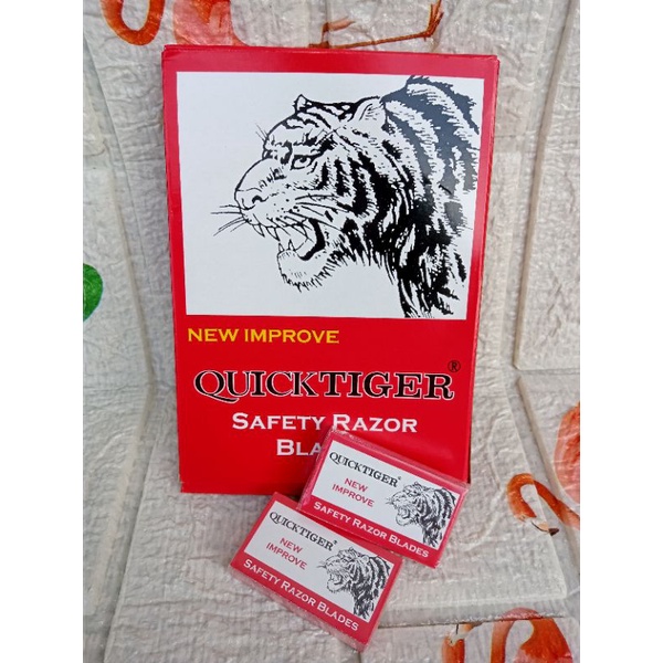 PERKOTAK SILET QUICK TIGER/ISI 10 PCS