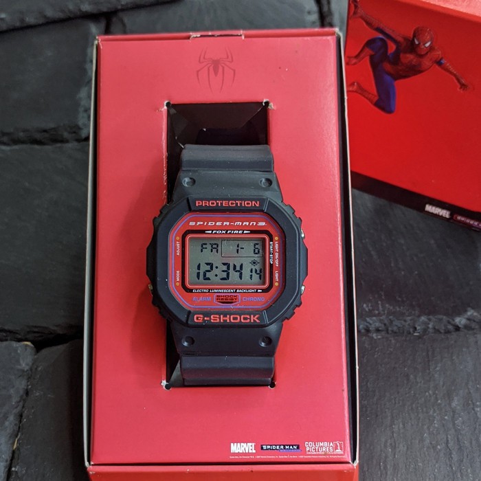 GSHOCK DW 5600 SPIDERMAN 3