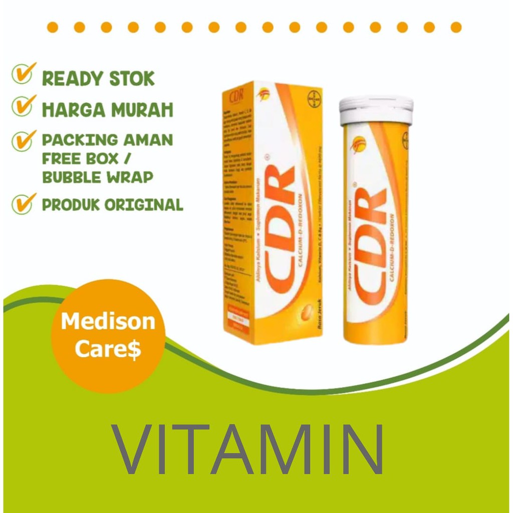 cdr isi 15 calcium d redoxon | botol isi 15