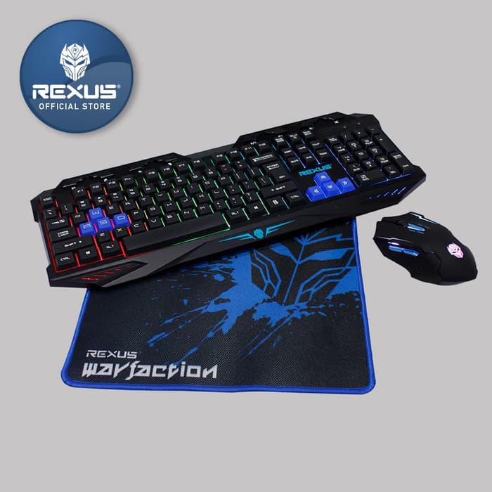 Rexus Keyboard Mouse Warfaction VR1 Combo