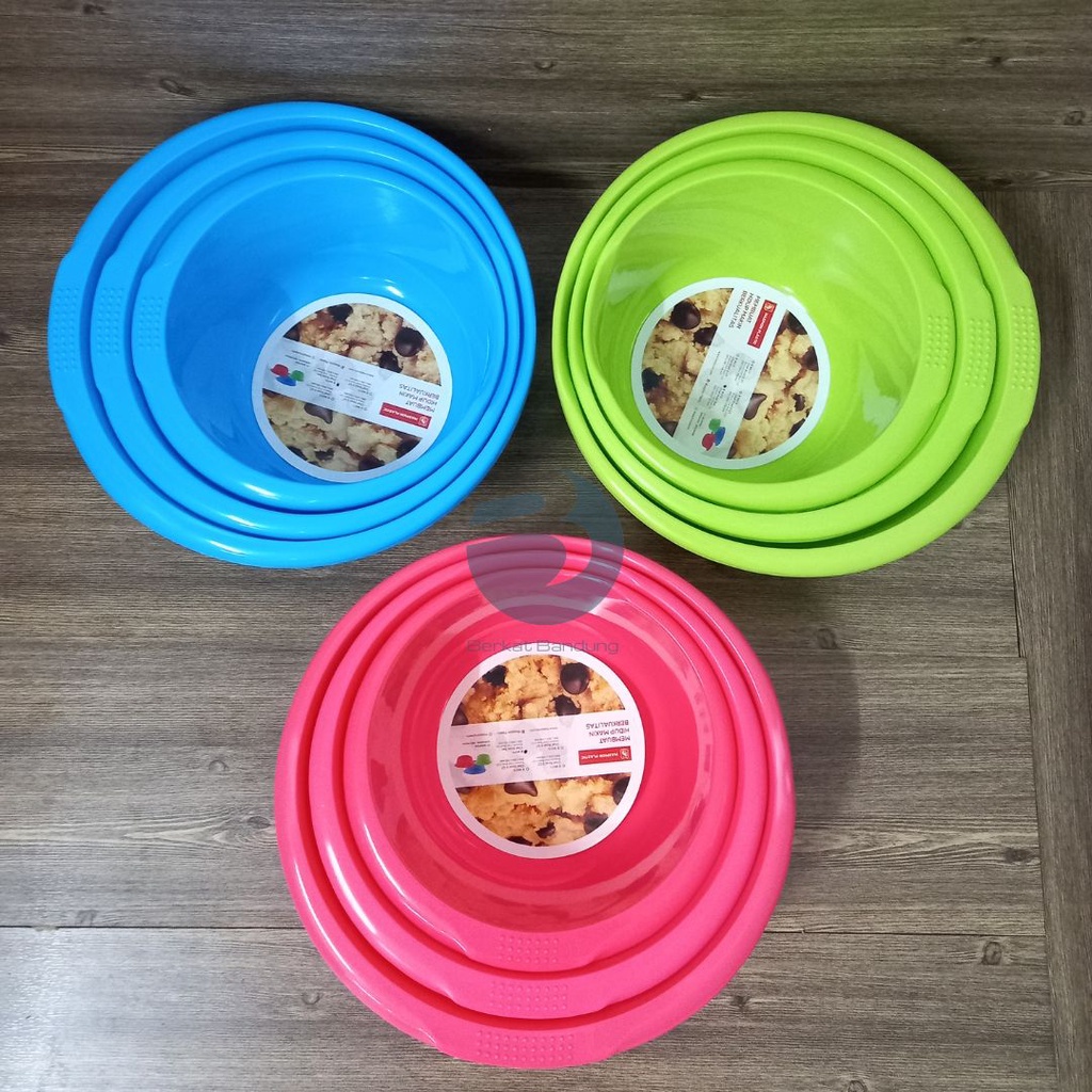 Maspion Baskom Plastik - Chef Bowl Set Isi 3 pcs