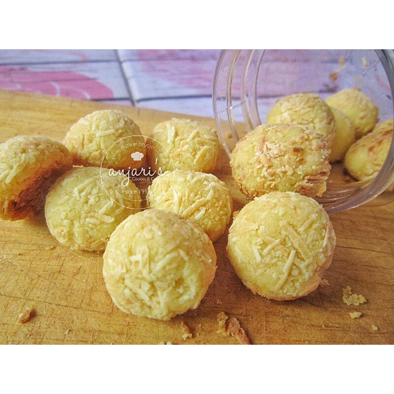 

CHEESE BALL ANJARIS COOKIES - KUE KERING HOMEMADE - KUE LEBARAN - KUE NATAL