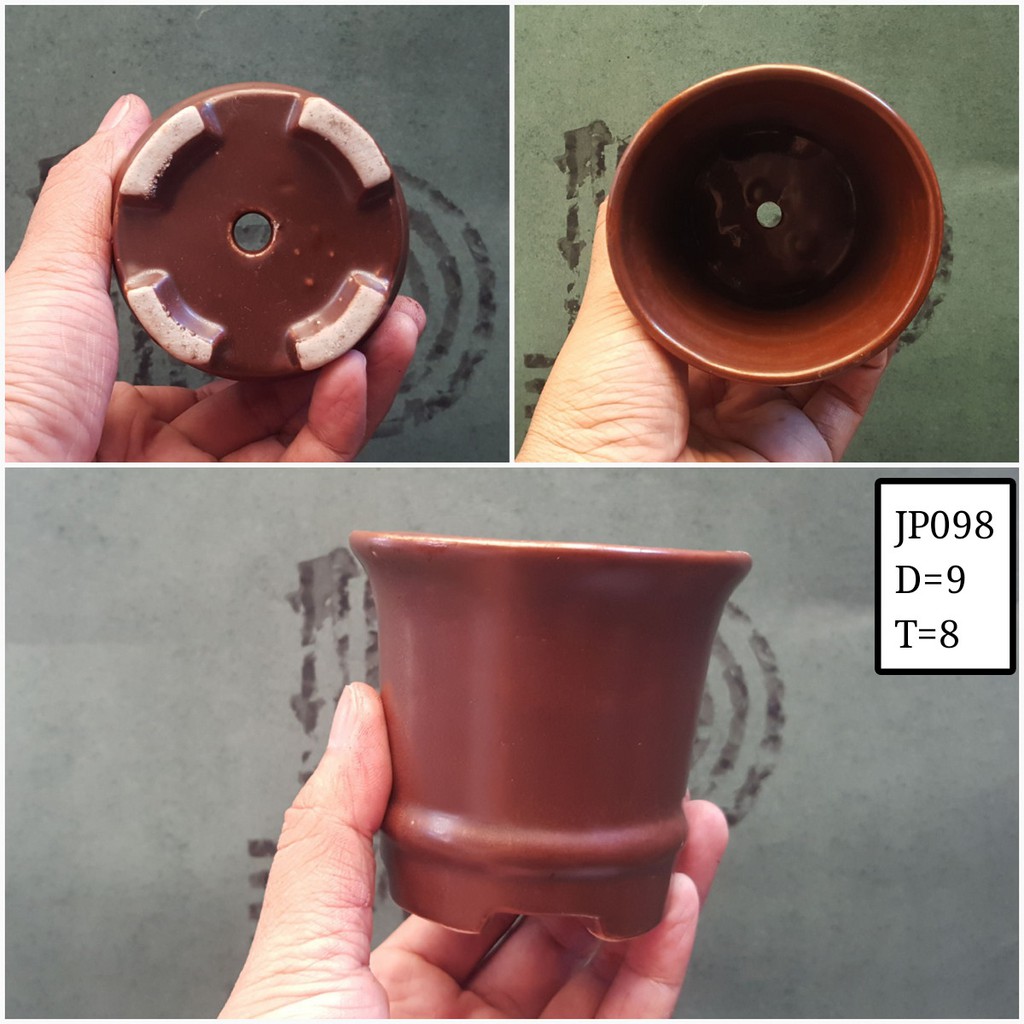 Pot Keramik Bulat JP098