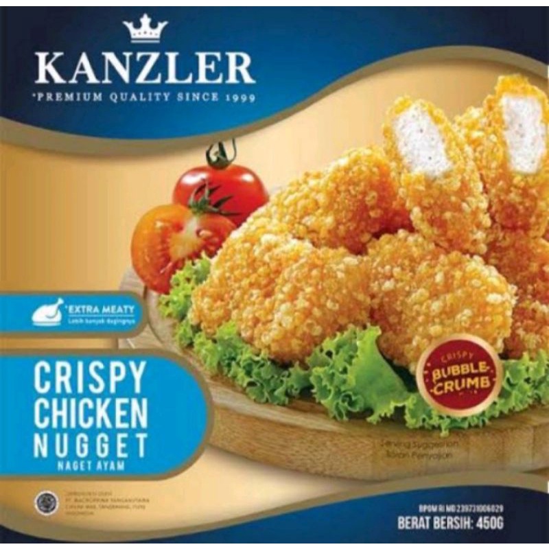 

kanzler chicken nugget 450 gram crispy bubble crumb