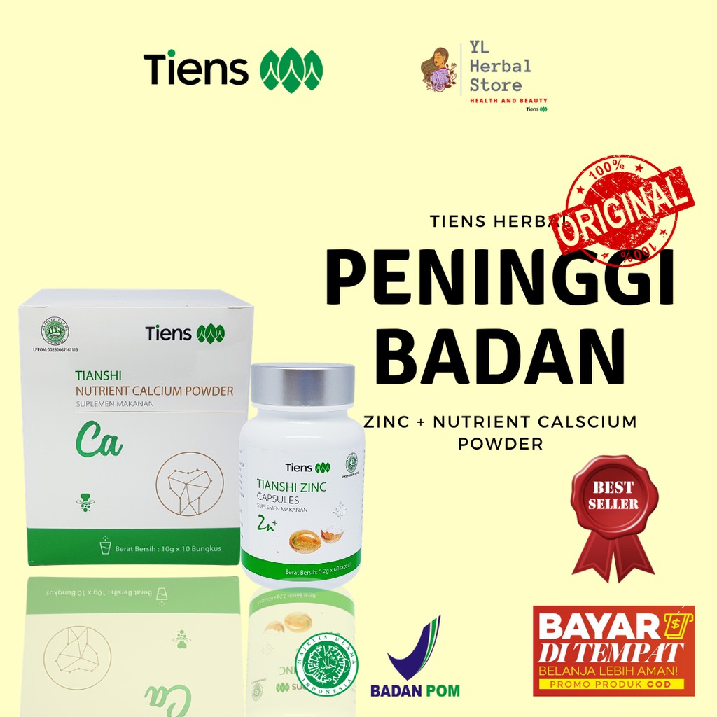 

Super Grow Up | Peninggi Badan | Susu Peninggi Badan | Paket Tiens Original Susu NHCP & Zinc Kapsul
