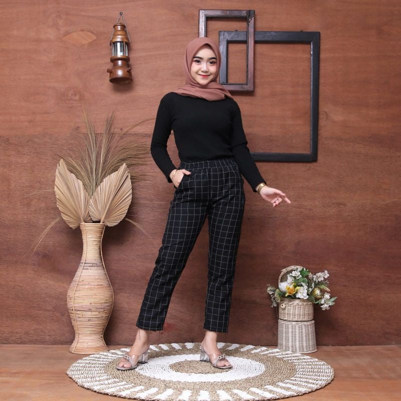 CELANA KOTAKKOTAK WANITA / TARTAN WANITA / CELANA TARTAN PANJANG WANITA & PRIA