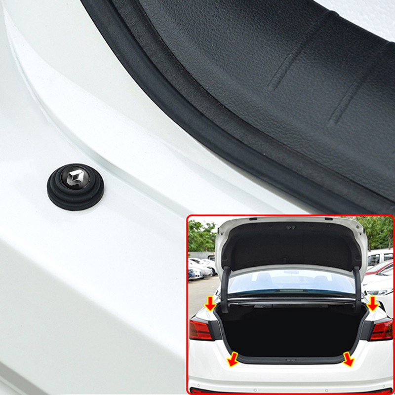 4pcs Shock Absorber Pintu Mobil Bahan Silikon Untuk Renault kwid Koleos Megane RS