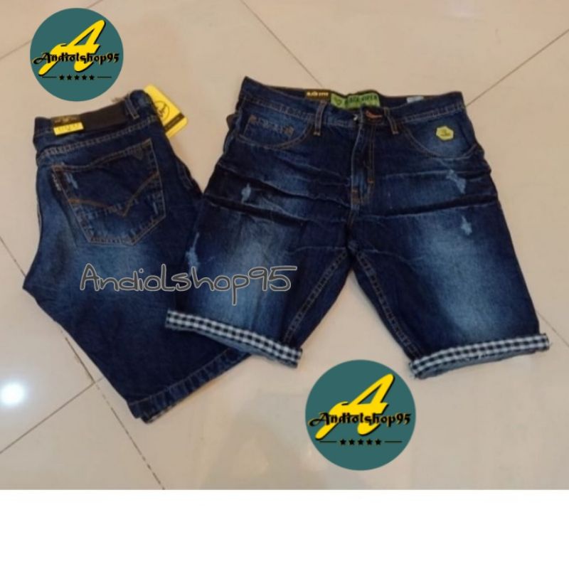 celana jeans pendek pria | celana pria sobek&quot; fashion | celana distro premium