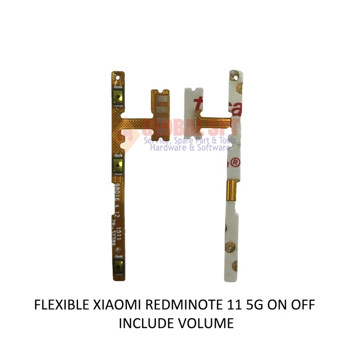 FLEXIBLE XIAOMI REDMI NOTE 11 5G ON OFF INCLUDE VOLUME