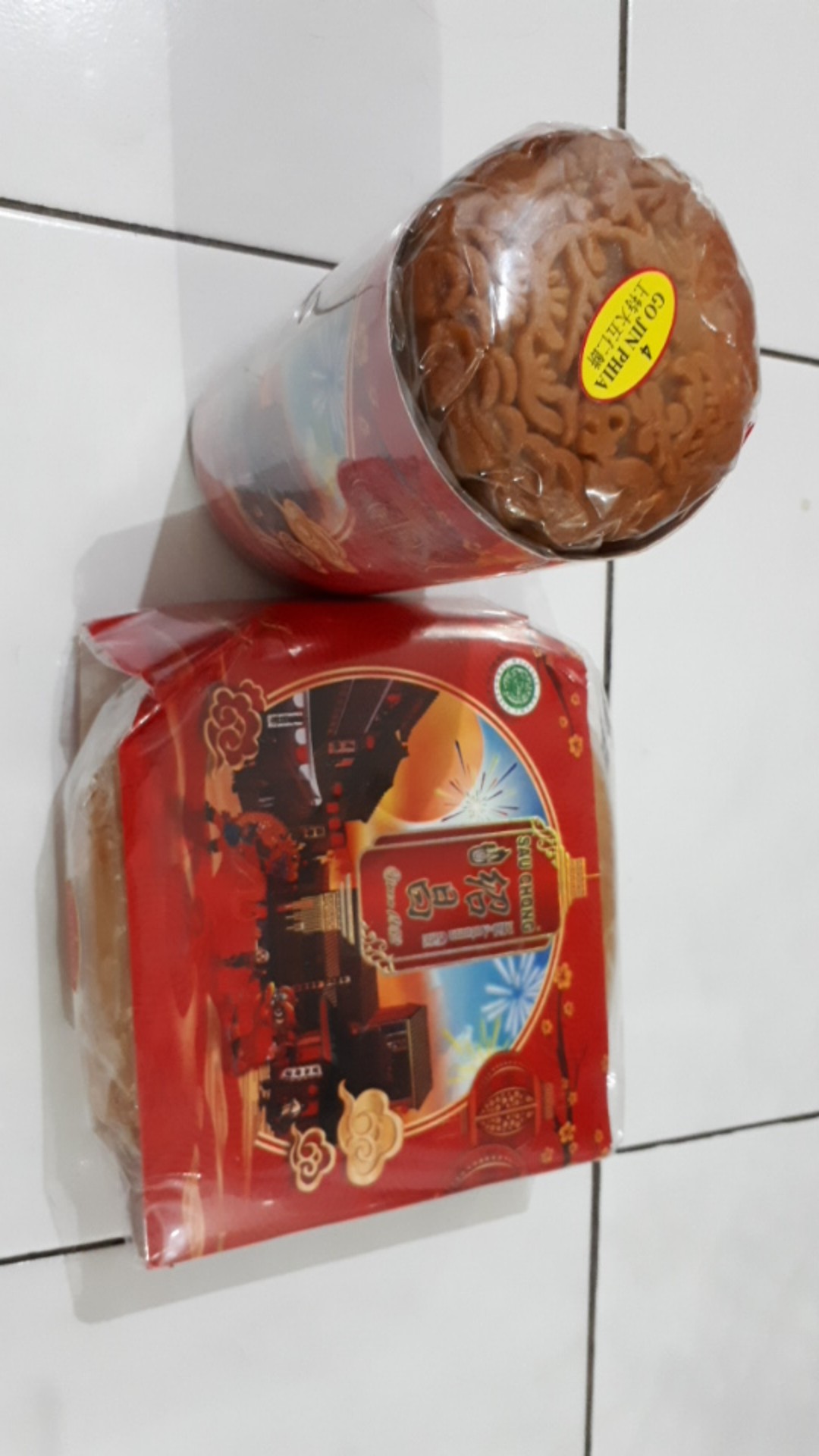 Jiu Pia 4pc Rasa Tausa & Gojin Uk. Jumbo / Mooncake Khas Singkawang / Kalbar