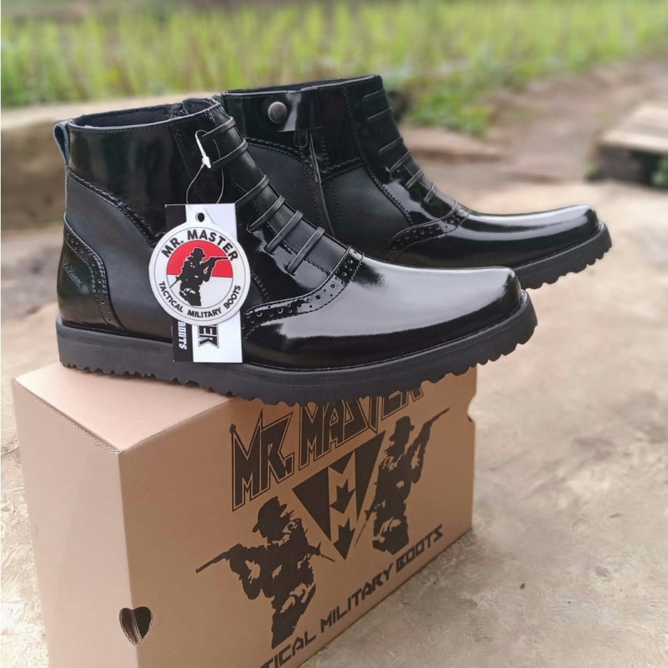 SEPATU PDH KULIT SAPI ASLI MR MASTER SEPATU PDH TNI POLRI SECURITY SATPAM SEPATU PDH PRIA WANITA