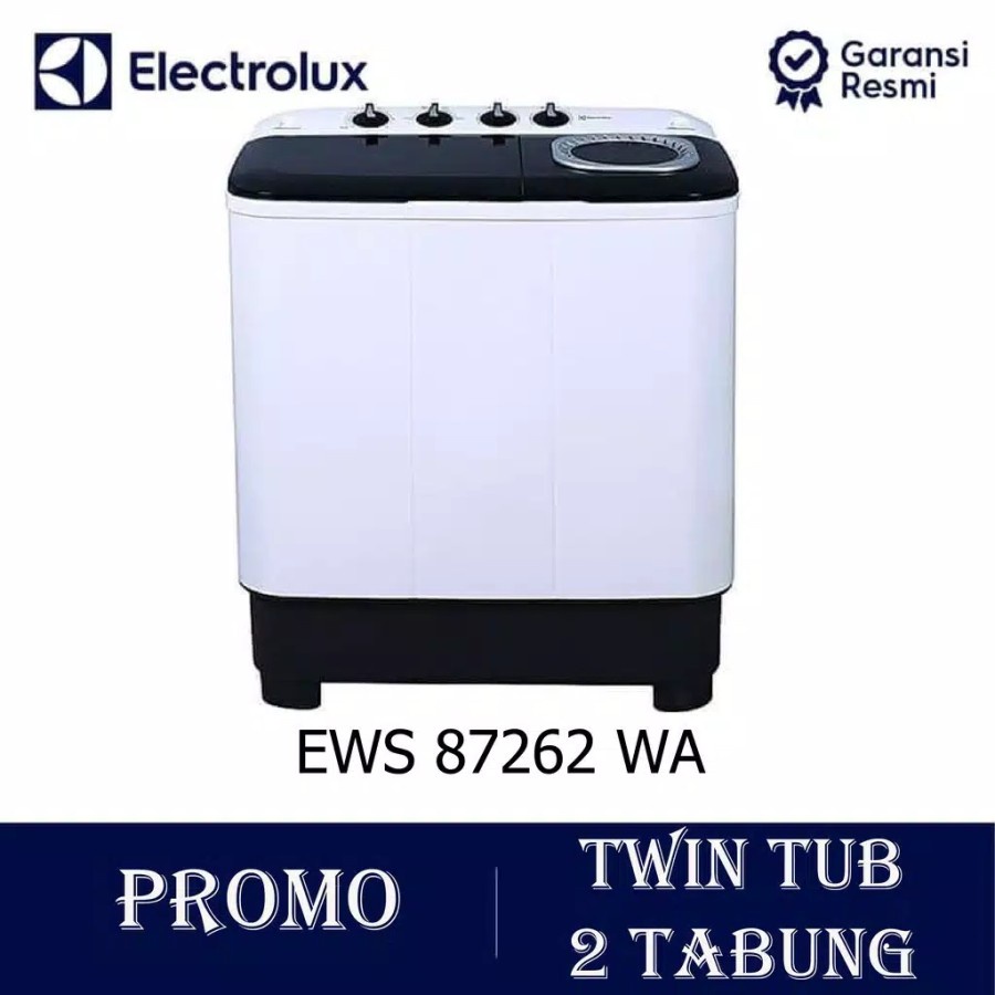 Mesin Cuci ELECTROLUX EWS-87262WA 2 Tabung 7 KG