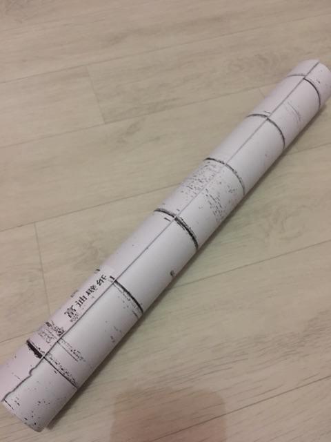 W5030 Wallpaper Sticker Dinding Murah, Motif Kayu Putih, Vintage