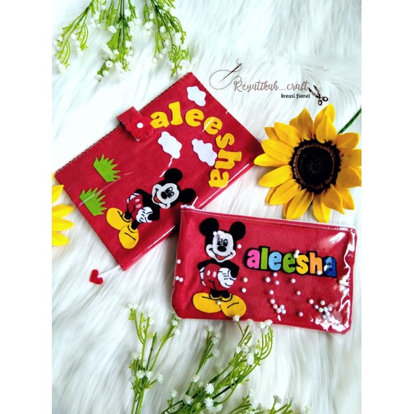 

SET COVER IQRA + TEMPAT PENSIL karakter mickey mouse merah, KADO UNIK, HADIAH ULANG TAHUN