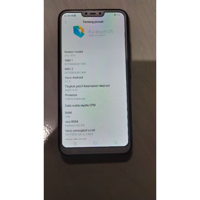 HP second / Vivo y81 Ram 2gb internal 16 gb