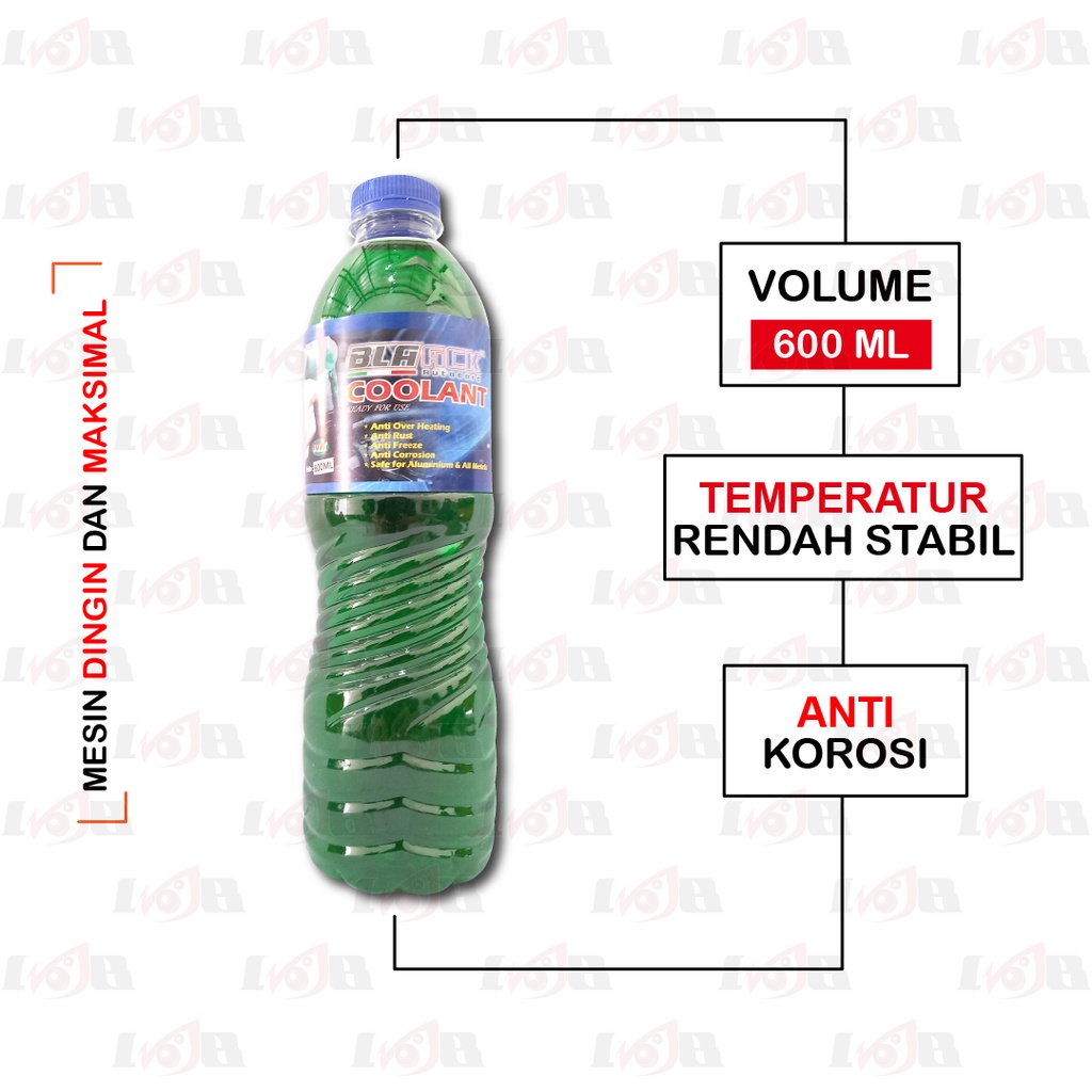 Air Radiator Coolant Botol 600ml Cairan Pendingin Motor Mobil Cooler Universal Anti Karat