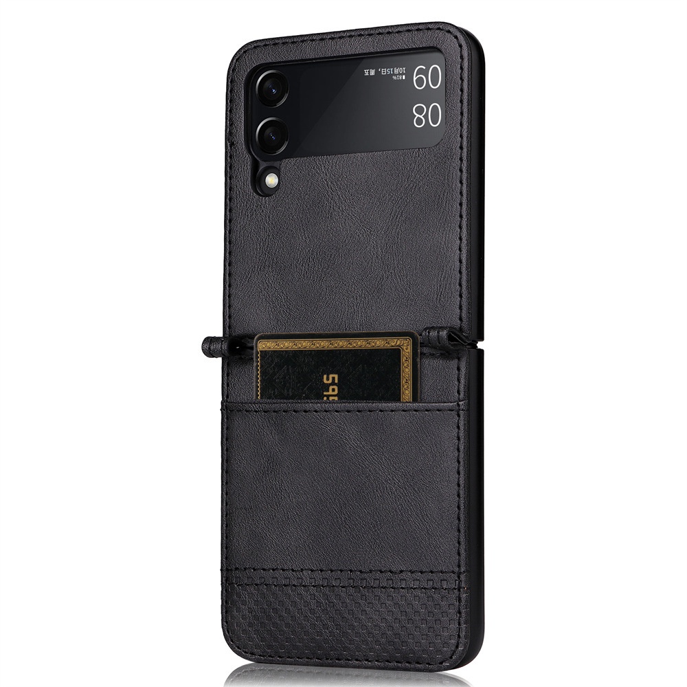 Multifunction Luxury Case Samsung Z Flip 3  Z Flip 4 Bahan Kulit Dengan Slot Kartu Casing Samsung Galaxy Case Z Flip 3