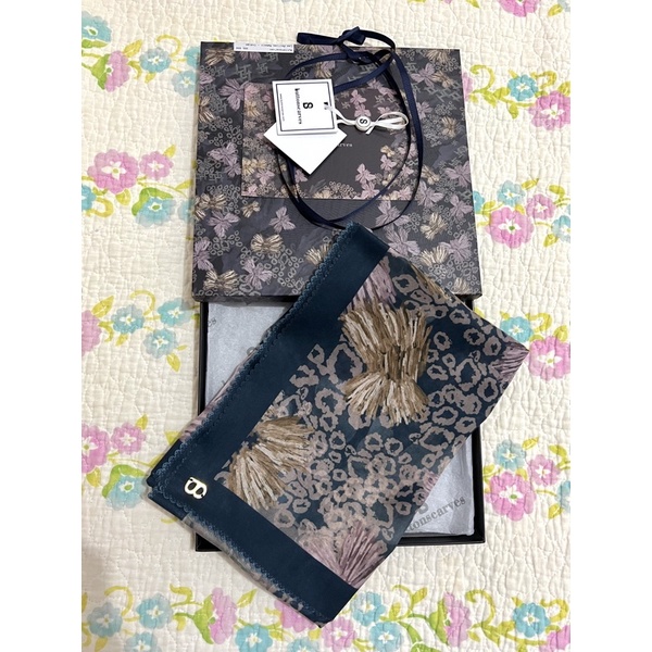 Buttonscarves Les Amities Indigo