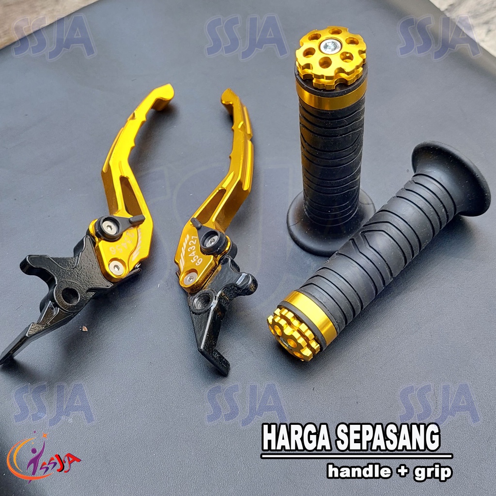 PROMO handle rem vario 160 dan pcx 150 bahan full cnc produk impor sepakat handgrip grip variasi grip plus jalu flower