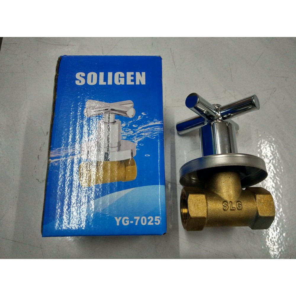 STOP KRAN SHOWER SOLIGEN TANAM KUNINGAN BAGUS - KRAN TANAM SHOWER MURAH - BALLVALVE TANAM KUNINGAN