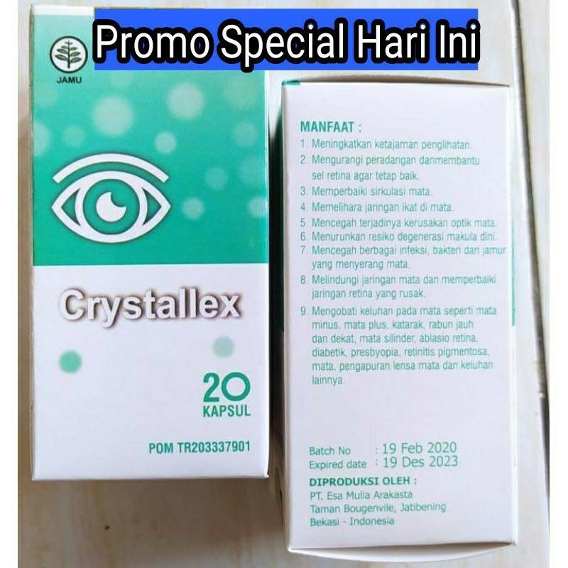 New Crystallex Asli Original OBAT MATA PLUS MINUS TERBAIK DAN TERBARU HERBAL AMAN BPOM
