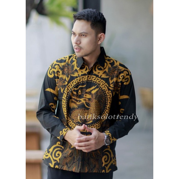 TRENDY 141 KEMEJA BATIK/BAJU BATIK PRIA PANJANG MURAH KAIN HALUS