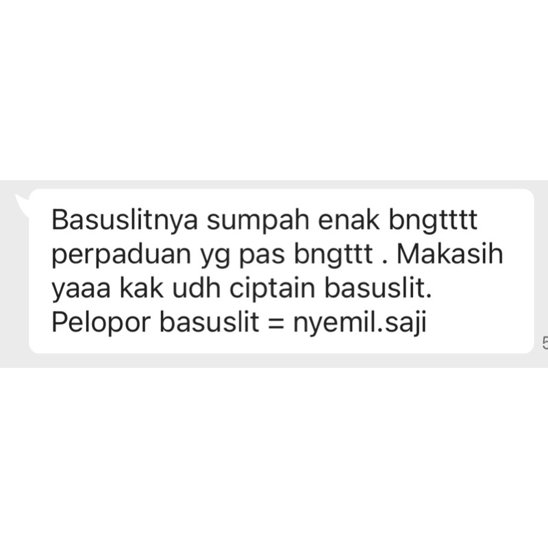 [CUMA DISINI!] BASUSLIT 100 GRAM BASRENG USUS KULIT