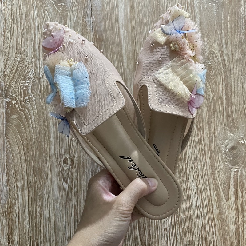 NEW Ittaherl Katnis Mules Salmon size 39