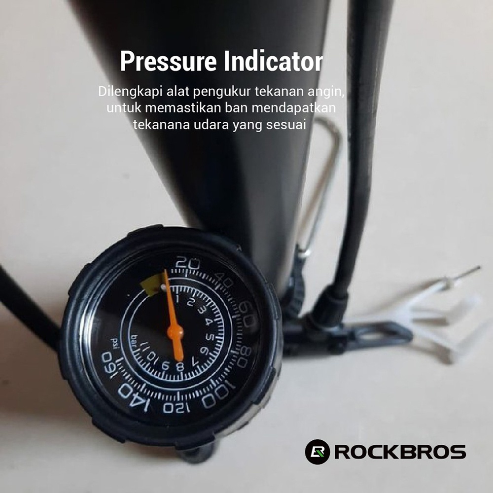 ROCKBROS 380G Bicycle Pump Pompa Ban Sepeda