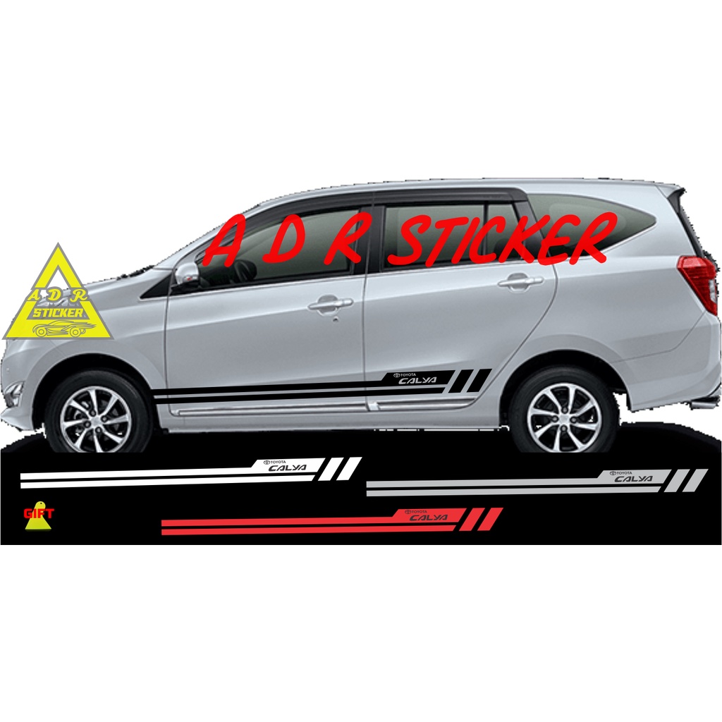 STRIPING STICKER STIKER MOBIL TOYOTA CALYA LIST STICKER STIKER MOBIL CALYA BODY SAMPING