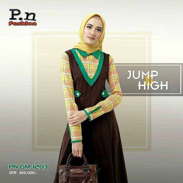 GM 1203 by PN Fashion | Gamis Pn Fashion | Gamis GM 1203 PN | Gamis Polos | Gamis Motif | Gamis Katu