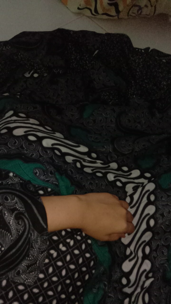 Batik Couple Keluarga Sania Ruffle Ori Ndoro Jowi Termurah Motif Dimensi Abu