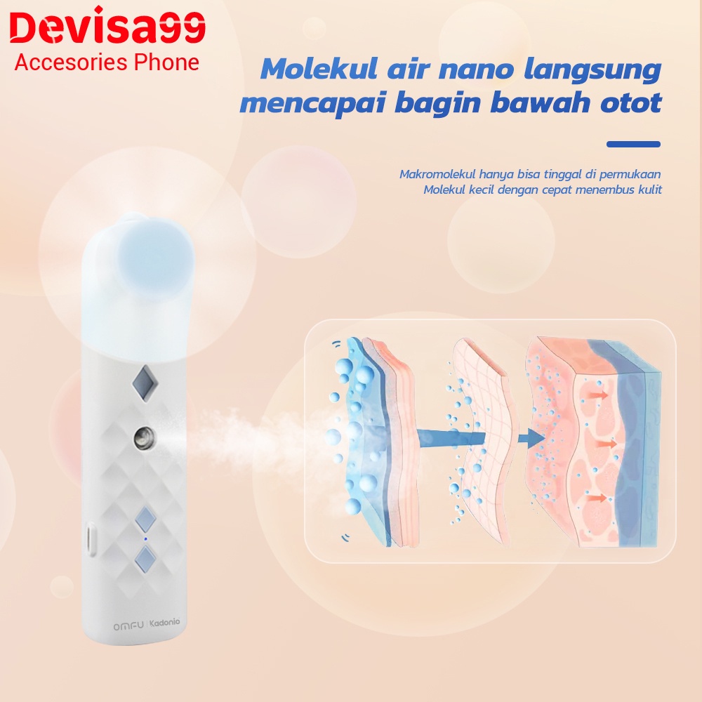 Devisa99 kipas angin mini nano spray kipas 2in1 kipas USB mini lipat fan pendingin kecil kipas murah portable