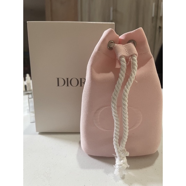 SALE DIOR BEAUTY POUCH PINK SERUT