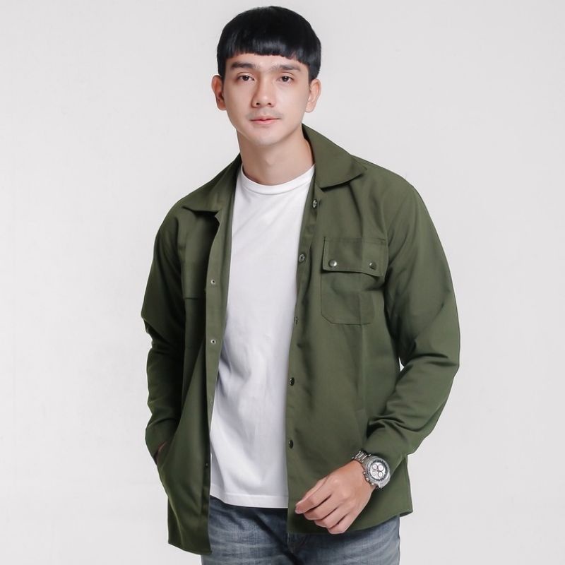Trucker Jacket || Semi Parka jaket || Kemeja Cowok - SEMI PARKA - JAKET PARKA