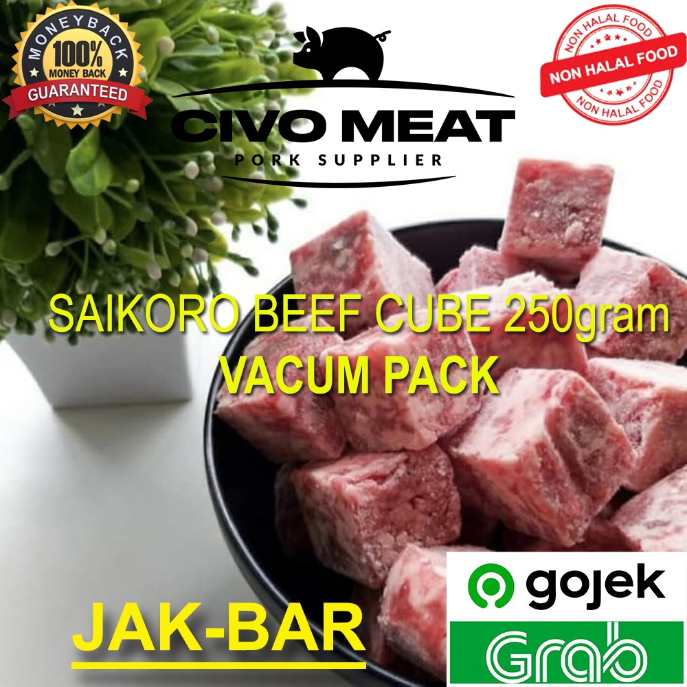 

Saikoro Beef Steak Wagyu Cube - 250gr