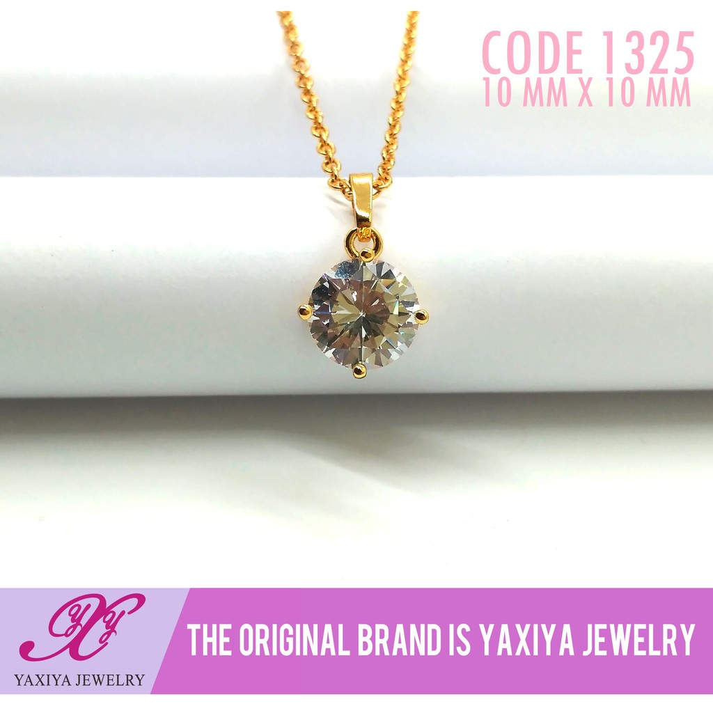 

Liontin Emas permata Perhiasan imitasi Gold 18k Yaxiya Jewelry 1325