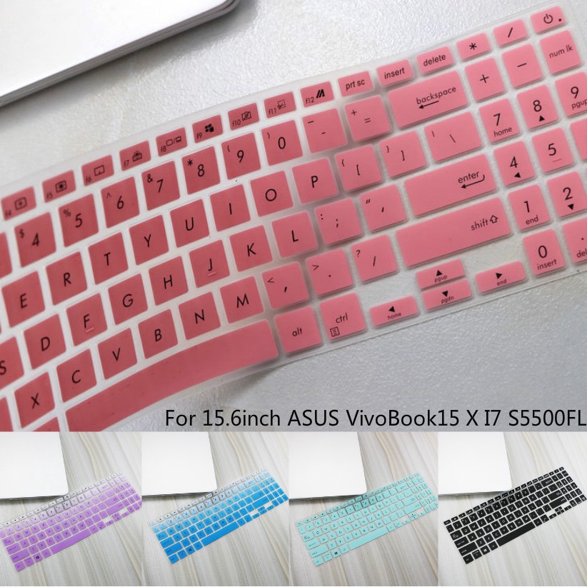 For 15.6inch ASUS VivoBook15 X I7 S5500FL Soft Ultra-thin Silicone Laptop Keyboard Cover Protector