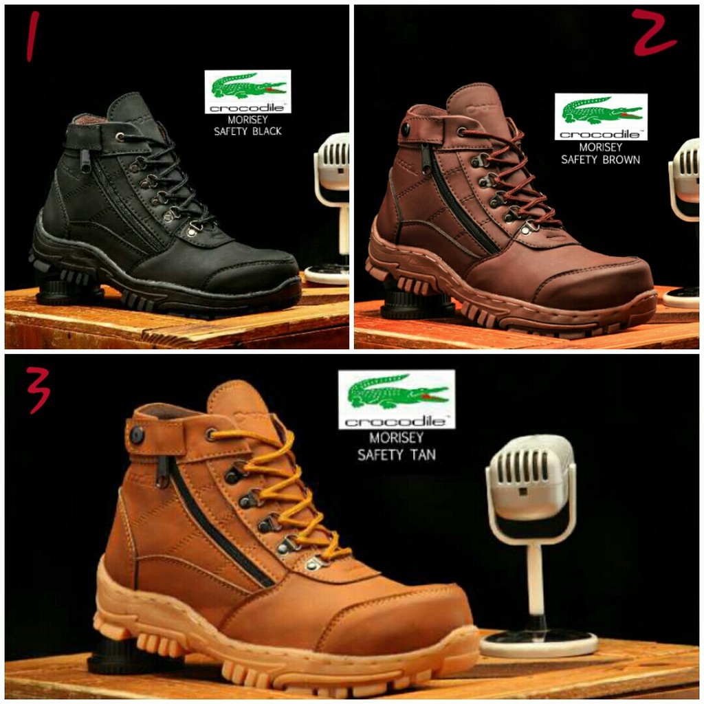 Crocodile safety , sepatu boot safety , sepatu boot besi , sepatu proyek , Crocodile safety murah