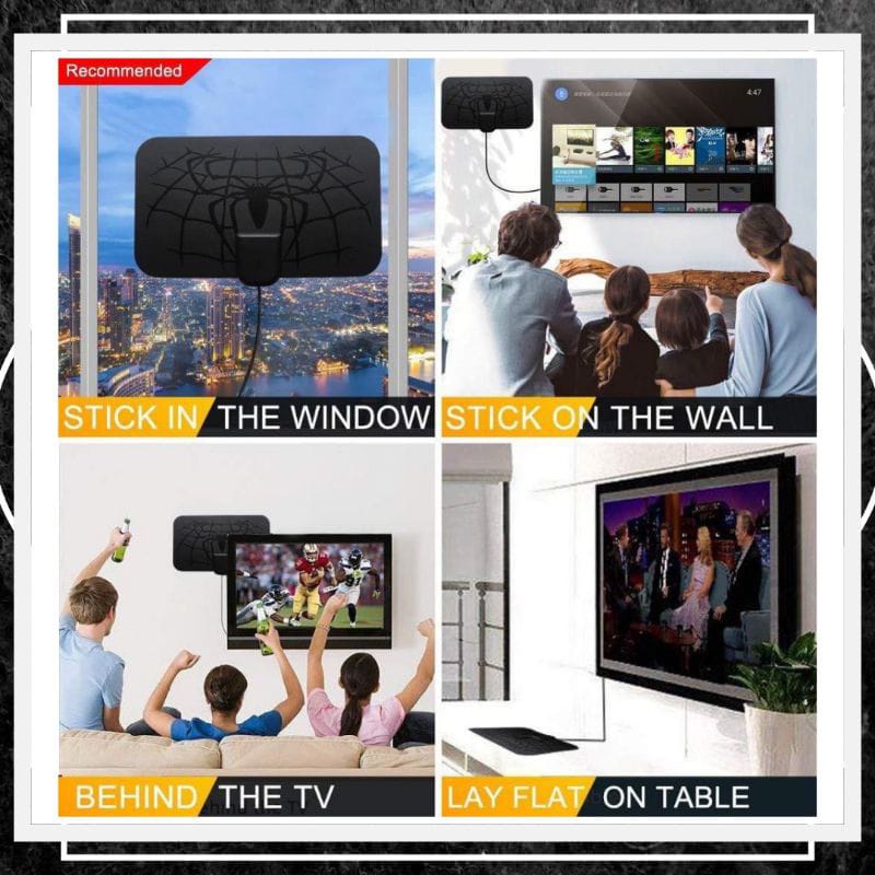 BONUS BOSTER &amp;KEPALA CHARGER [TERLARIS] Taffware Antena TV Indoor