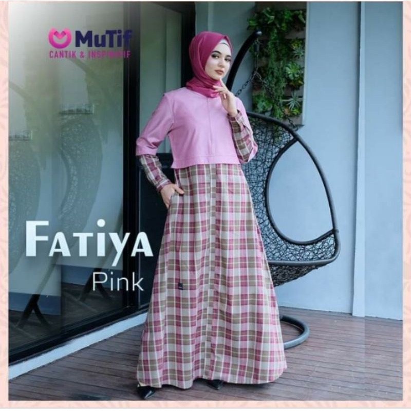 Baju Busana Muslim Wanita Gamis Mutif Merk Fatiya Terbaru