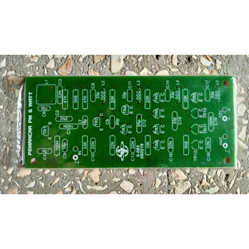 PCB pemancar 5watt FM 88-108Mhz