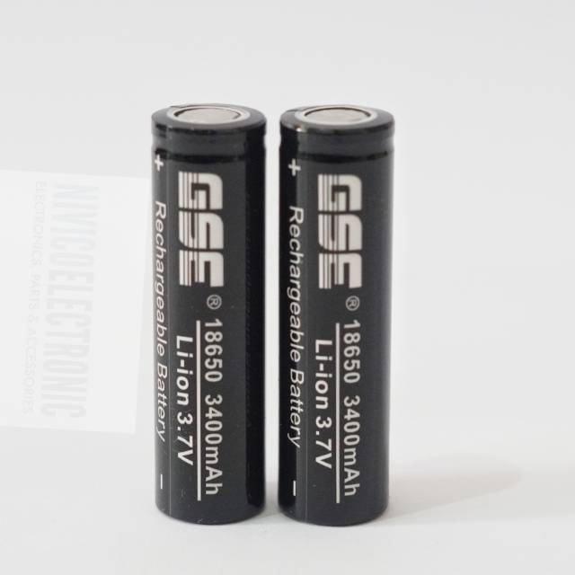 Baterai GSE 18650 3400 mah 3.7v charge