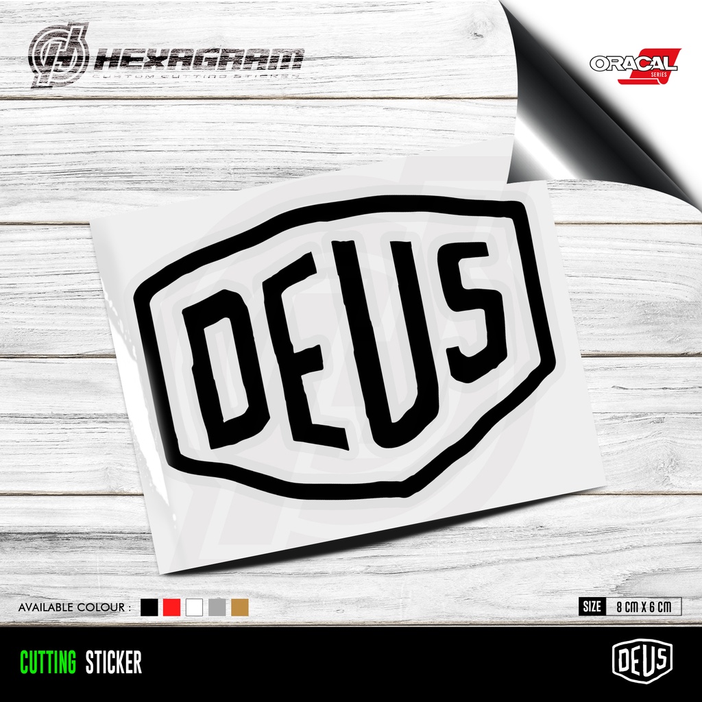 Jual Cutting Sticker Deus ex Machina Outline Logo | Stiker Logo Deus ex ...